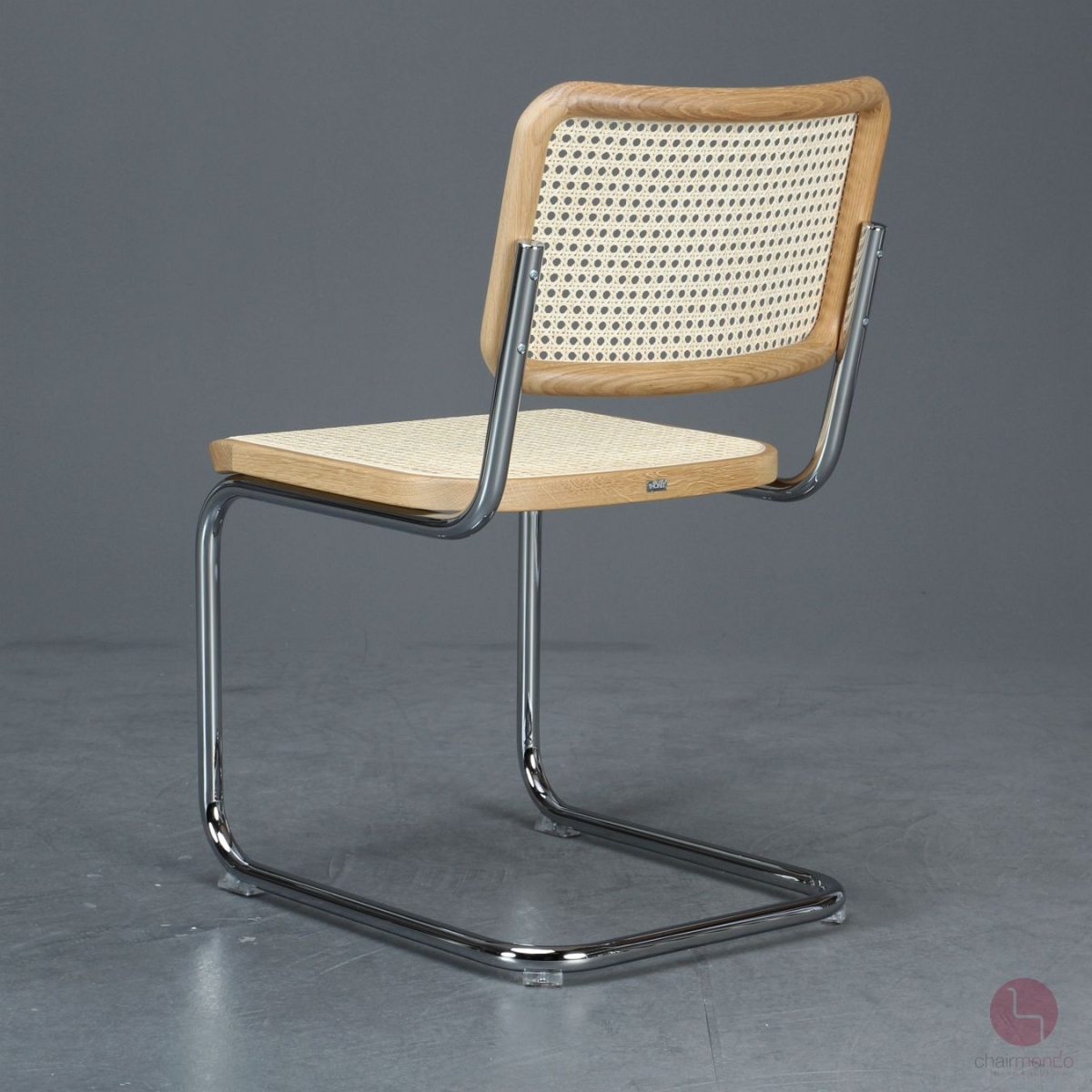 Preview: Thonet S32 Stuhl mit Eiche Holz - Rückansicht