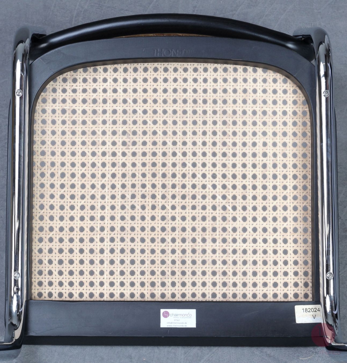 Thonet S32 V Freischwinger Schwarz mit Wiener Geflecht + Stützgewebe gebraucht