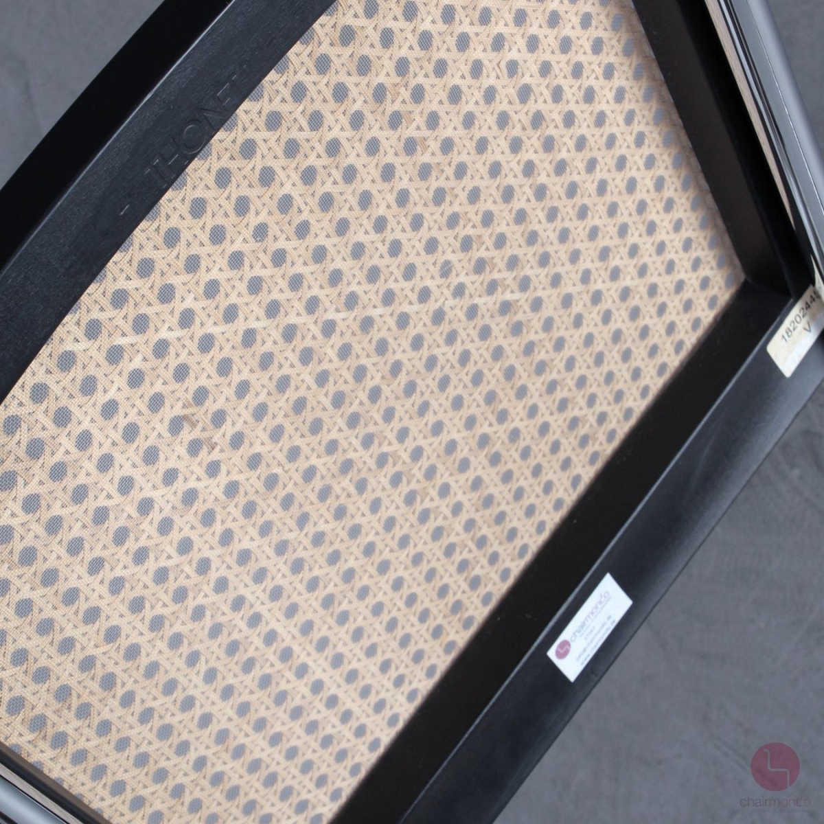 Thonet S32 V Freischwinger Schwarz mit Wiener Geflecht + Stützgewebe gebraucht