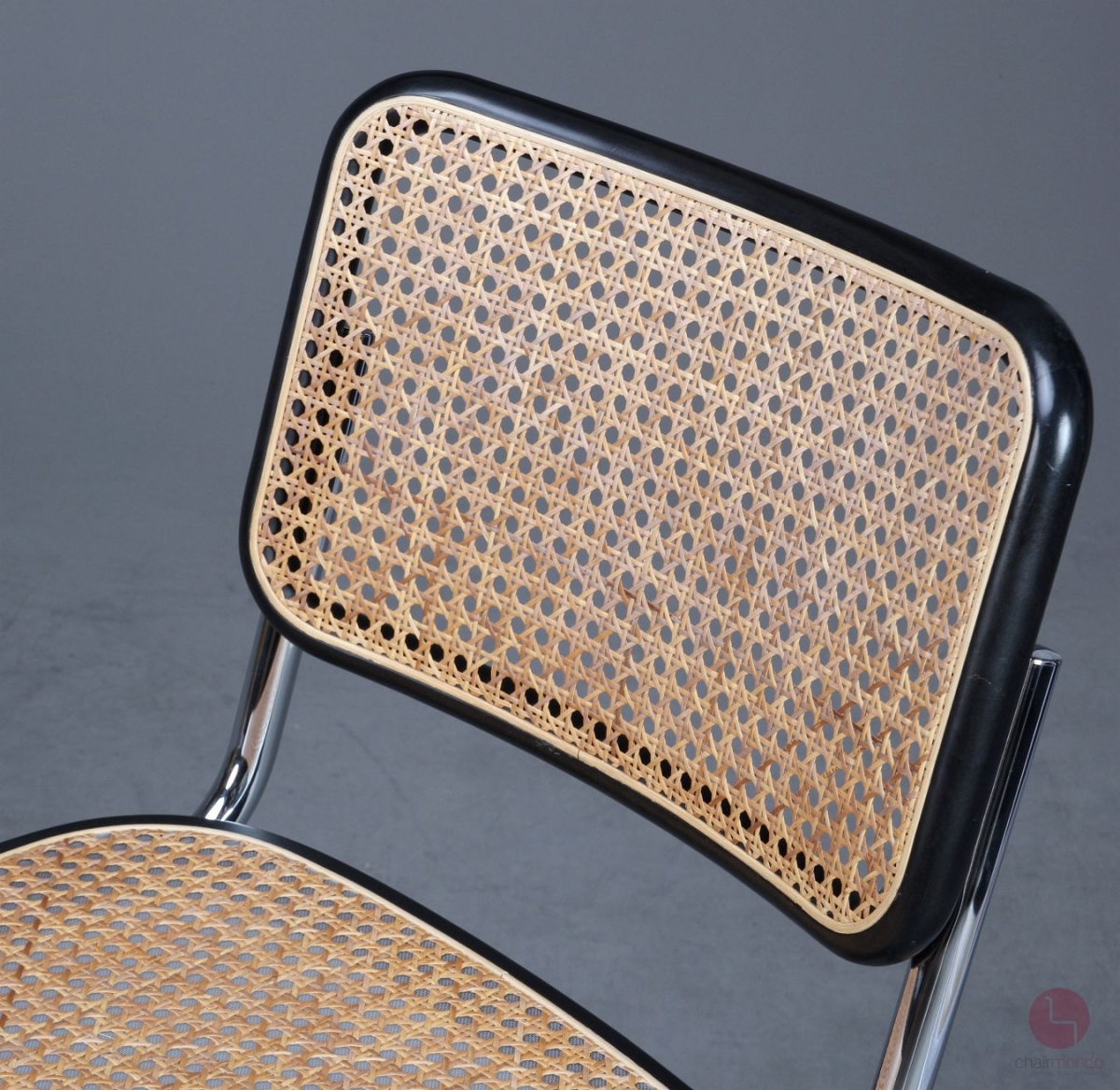 Thonet S32 V Freischwinger Schwarz mit Wiener Geflecht + Stützgewebe gebraucht