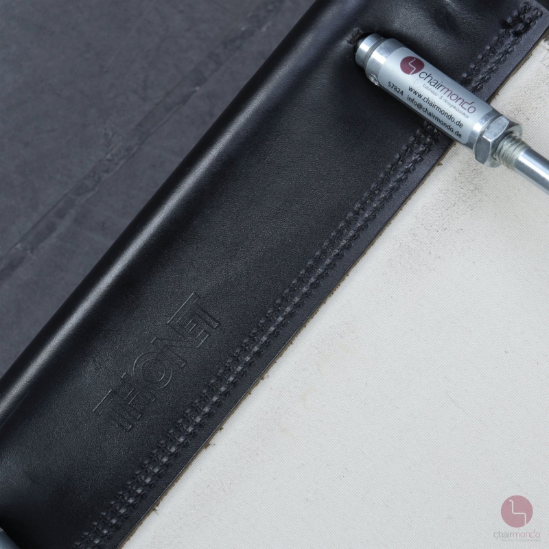 Thonet S33 Freischwinger Leder Schwarz gebraucht