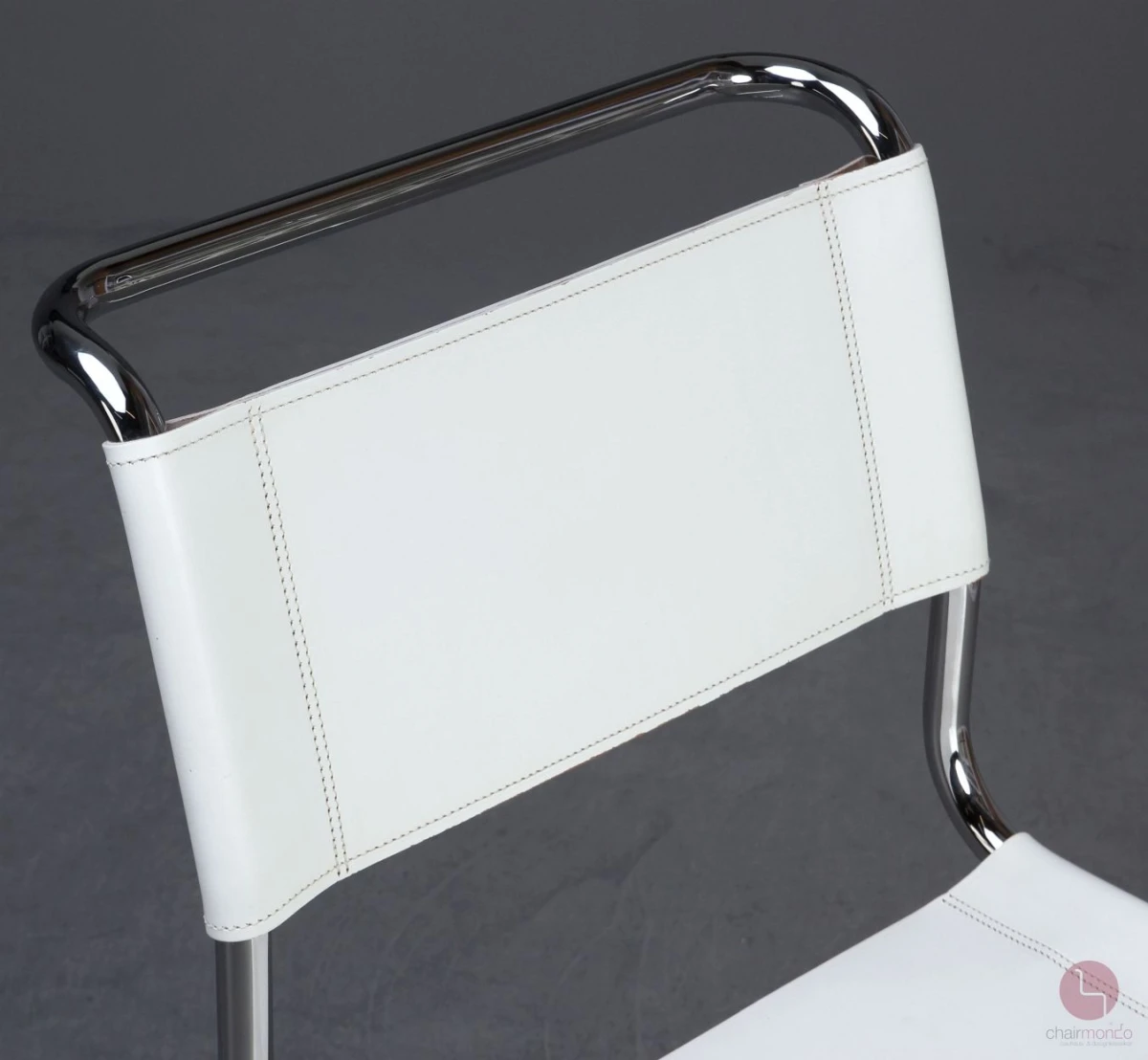 Thonet S33 Freischwinger Leder Weiß