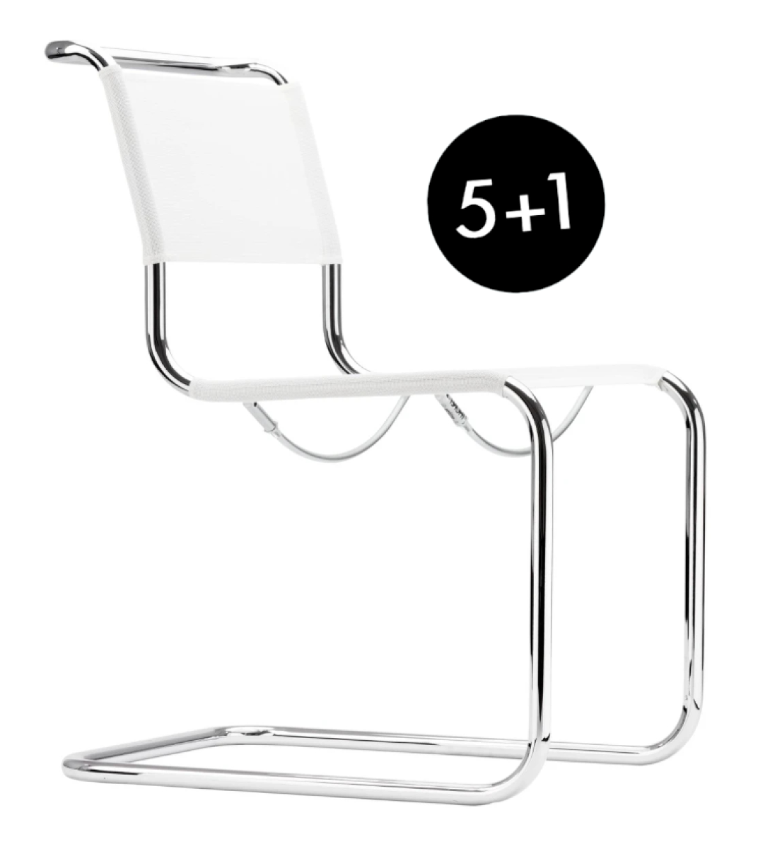 Thonet S33 Netzgewebe weiß 5+1 Aktion