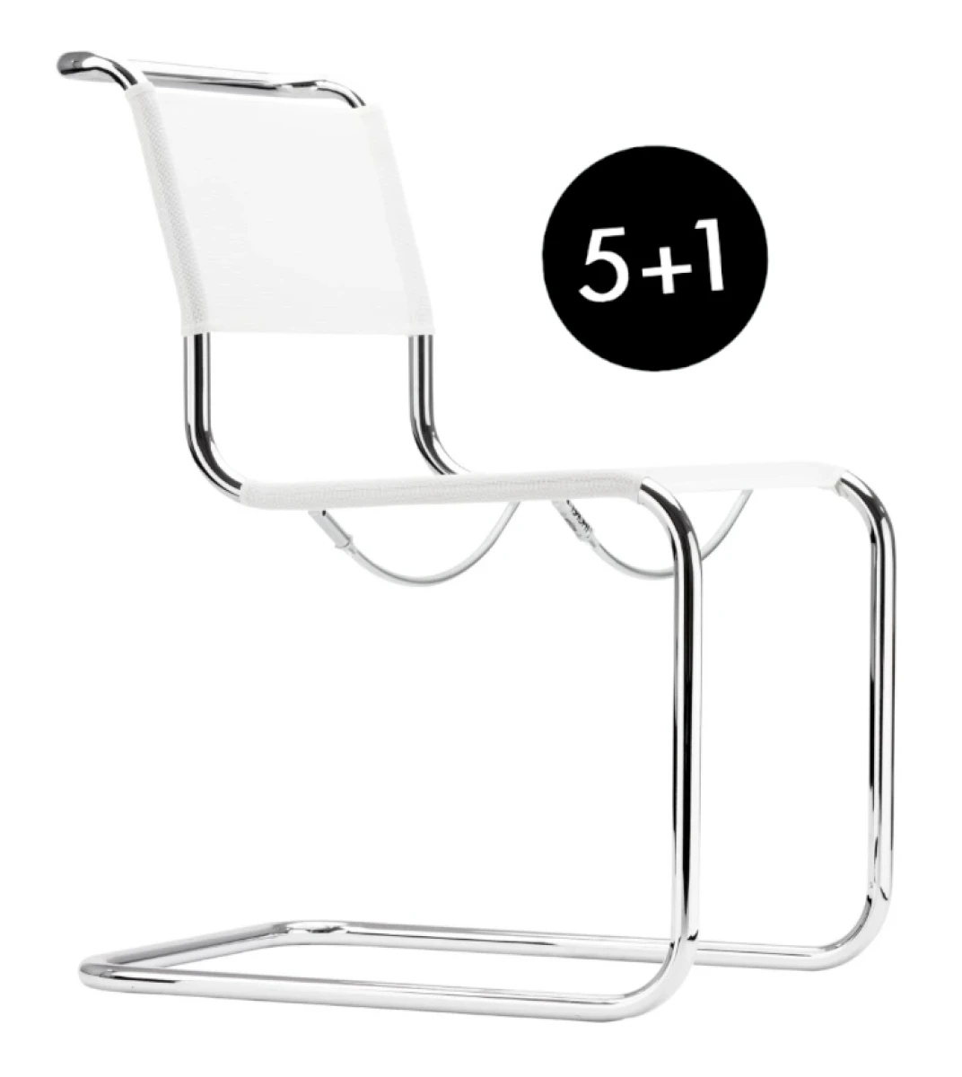 Thonet S33 Netzgewebe weiß 5+1 Aktion