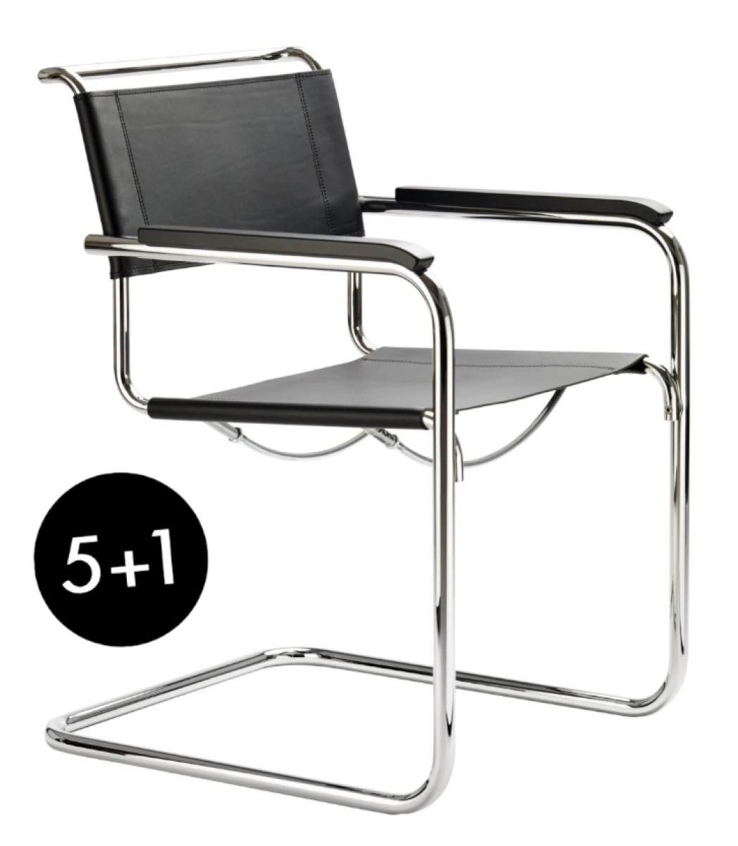 Thonet S34 Kern Leder Aktion 5+1