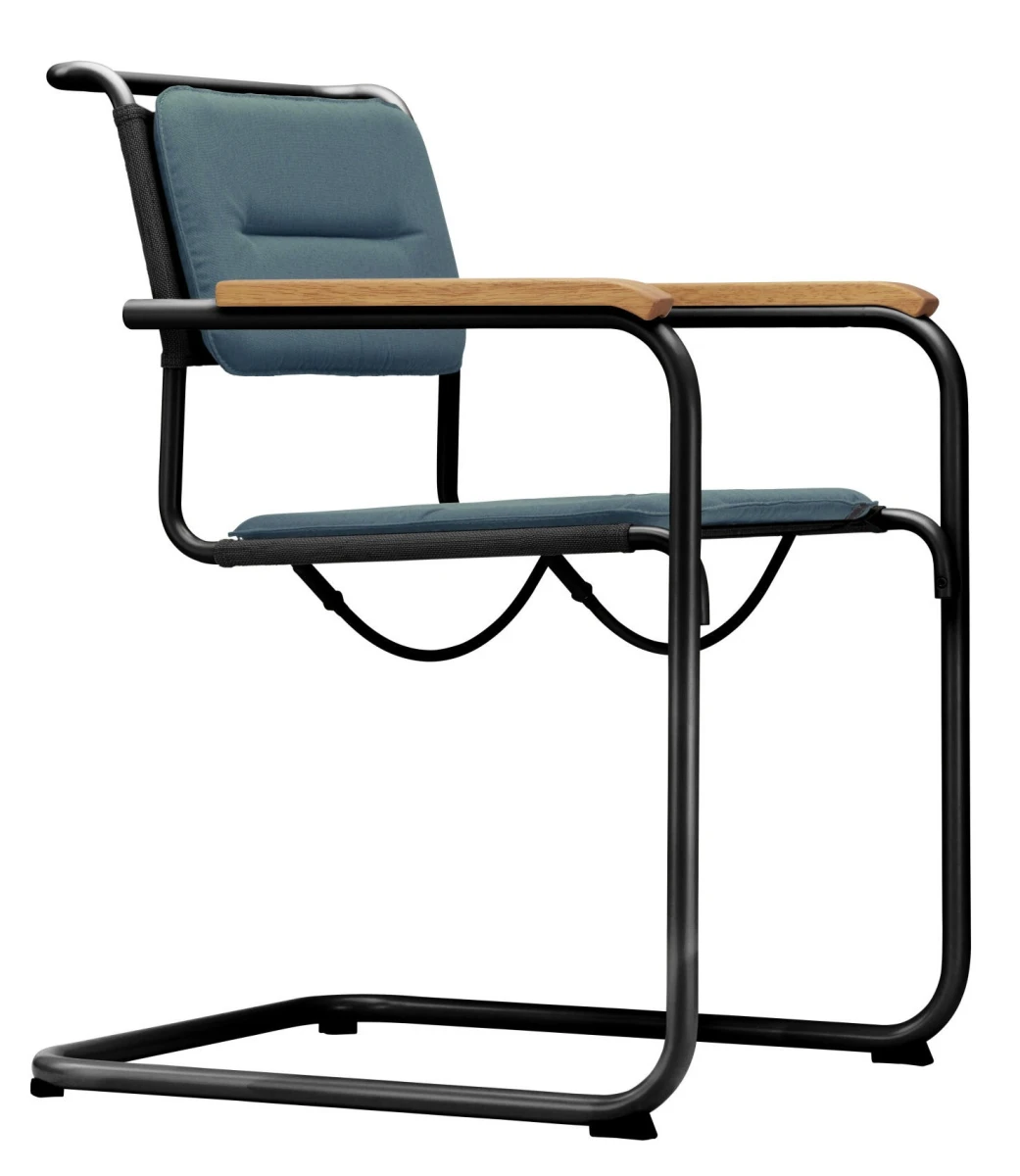 Thonet Stuhl S34 N Netz mit Polsterung Vorderansicht