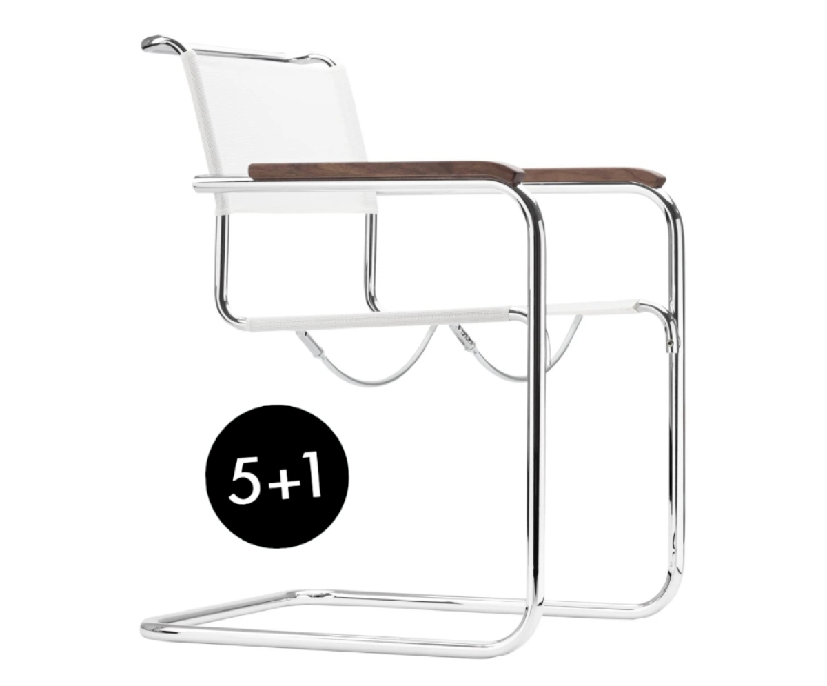 Thonet S34 Netzgewebe weiß 5+1 Aktion
