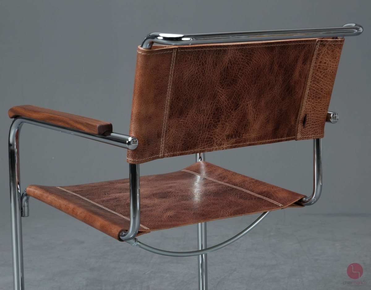 Preview: Thonet S34 Pure Materials Büffelleder Freischwinger gebraucht