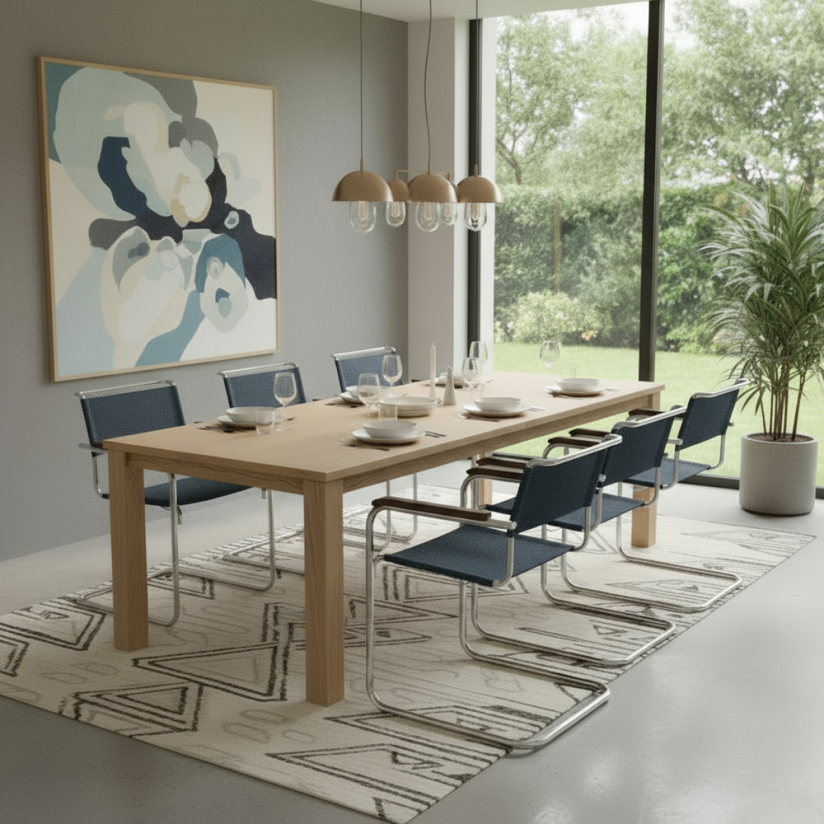 Preview: Thonet S 34 V Freischwinger Interierur im Esszimmer