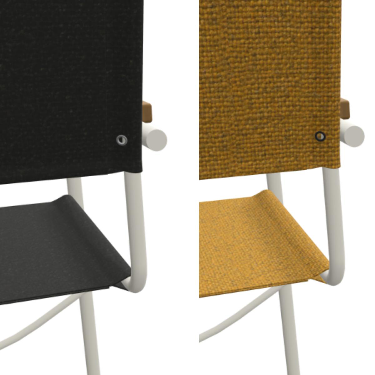 Preview: Thonet S 34 V Freischwinger Ösen schwarz und silber