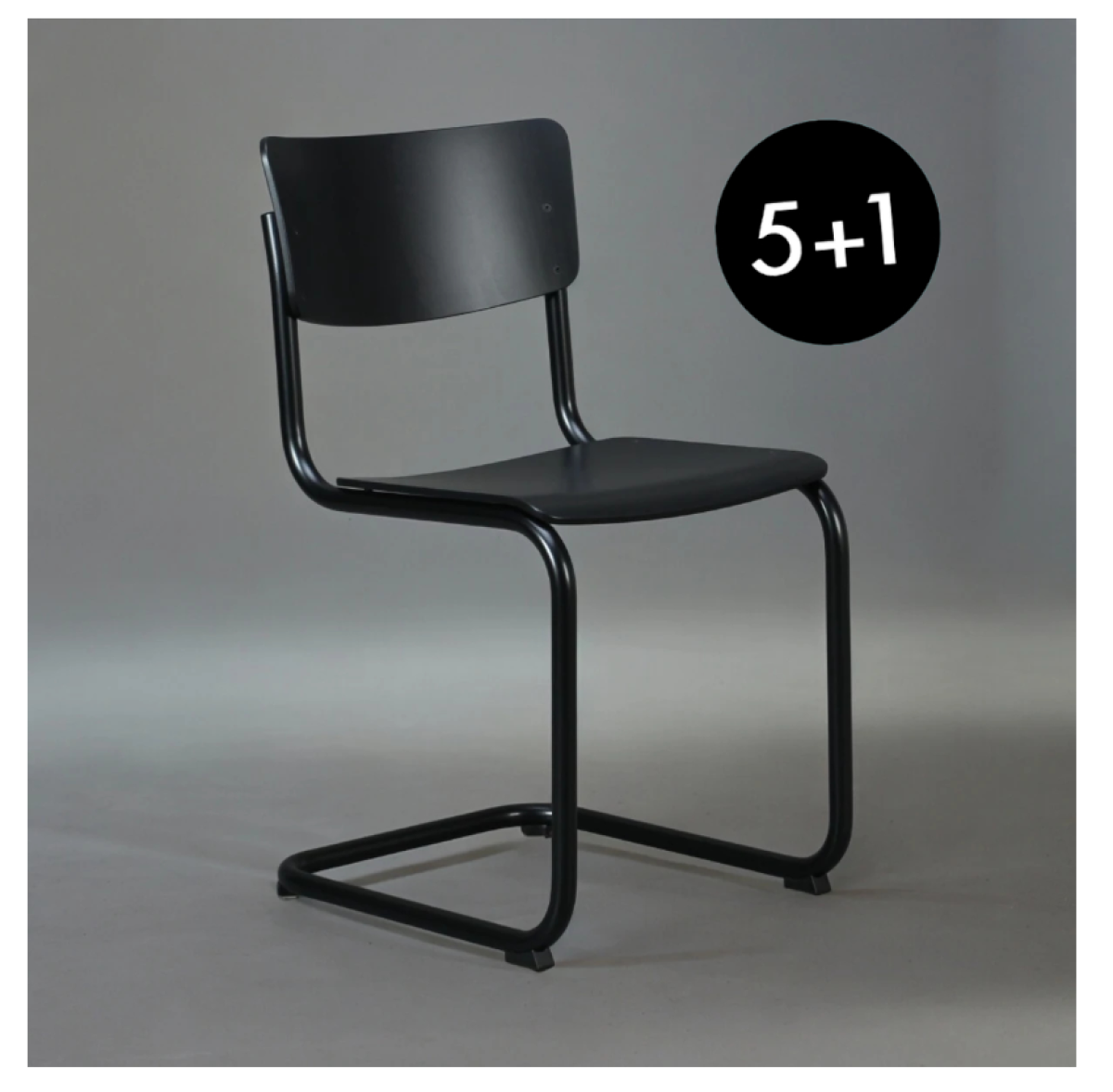 Thonet S43 schwarzes Gestell 5+1 Aktion