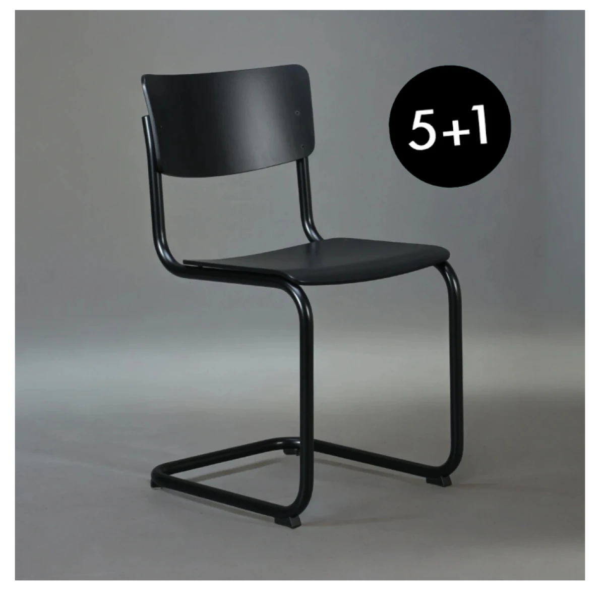 Thonet S43 schwarzes Gestell 5+1 Aktion