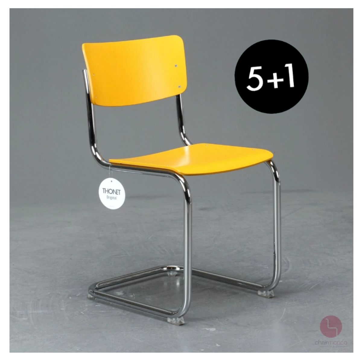 Thonet S43 Sonderfarben Gestell verchromt 5+1 Aktion
