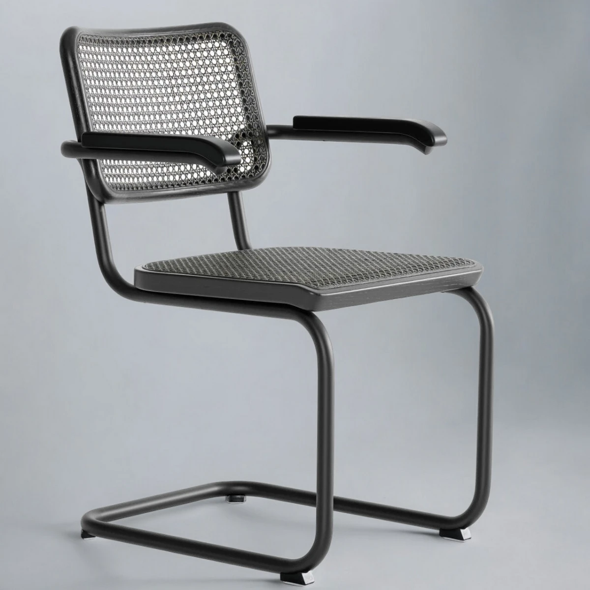 Thonet S64 Dark Melange Stuhl - Farbe Schwarz - 6 für 5 Aktion