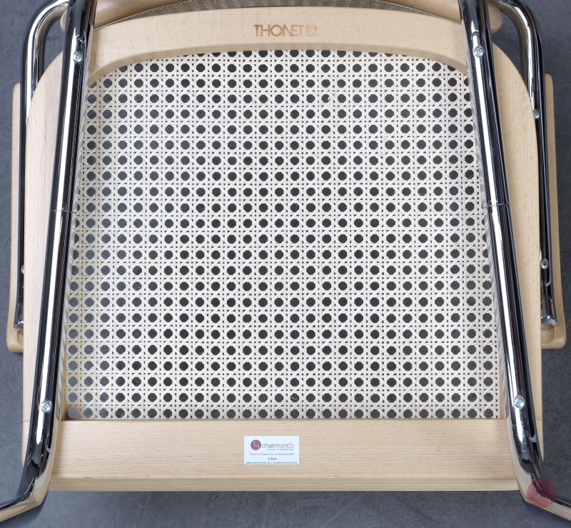 Thonet S64 Freischwinger Buche klar lackiet Wiener Geflecht erneuert