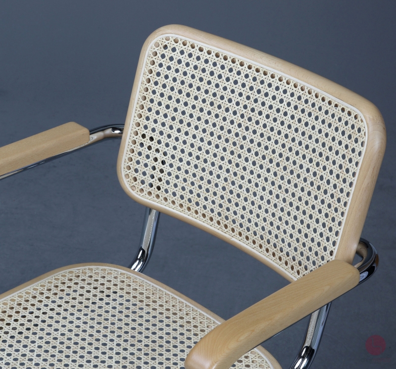 Preview: Thonet S64 Freischwinger Buche klar lackiet Wiener Geflecht erneuert