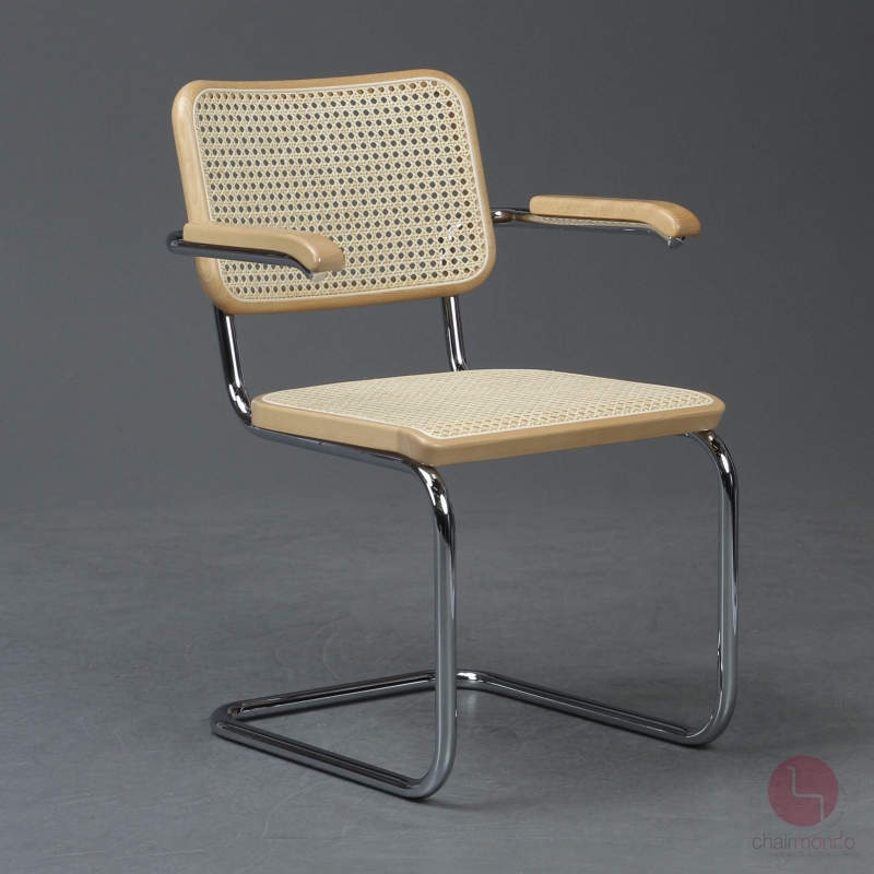 Thonet S64 Freischwinger Buche klar lackiet Wiener Geflecht erneuert