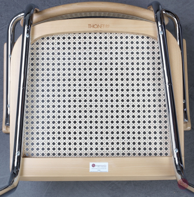 Thonet S64 Freischwinger Buche klar lackiet Wiener Geflecht erneuert