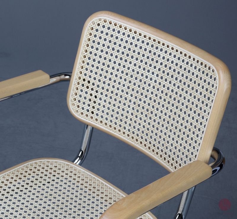 Thonet S64 Freischwinger Buche klar lackiet Wiener Geflecht erneuert