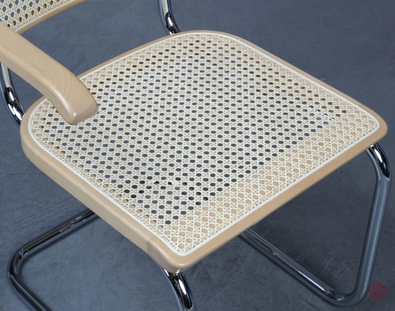 Thonet S64 Freischwinger Buche klar lackiet Wiener Geflecht erneuert