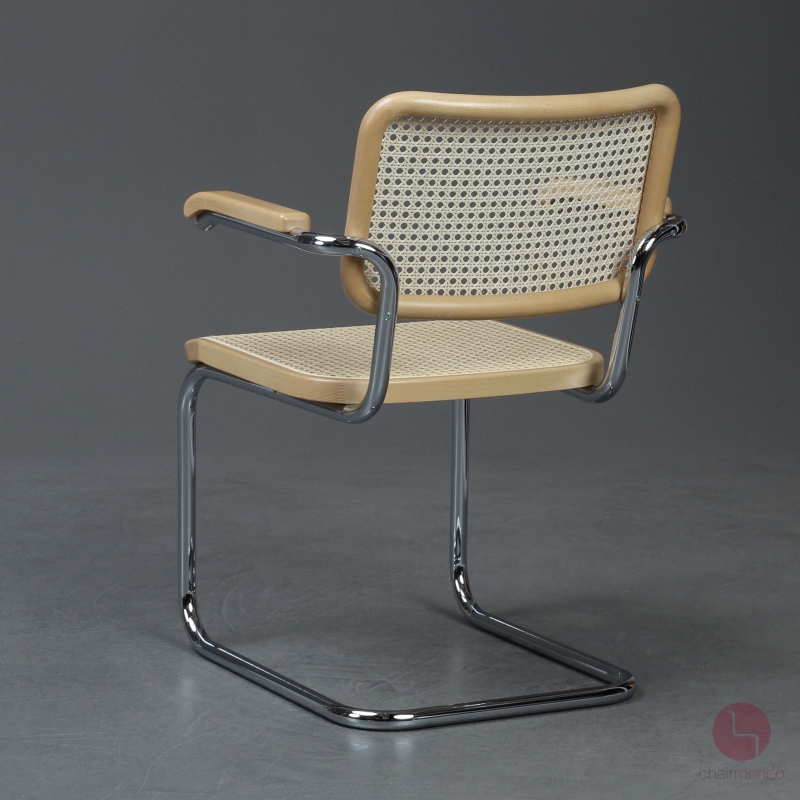 Thonet S64 Freischwinger Buche klar lackiet Wiener Geflecht erneuert