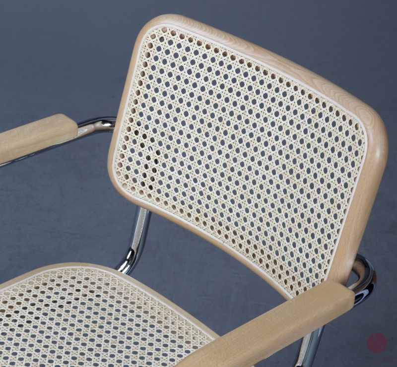 Thonet S64 Freischwinger Buche klar lackiet Wiener Geflecht erneuert