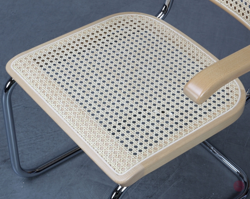 Thonet S64 Freischwinger Buche klar lackiet Wiener Geflecht erneuert