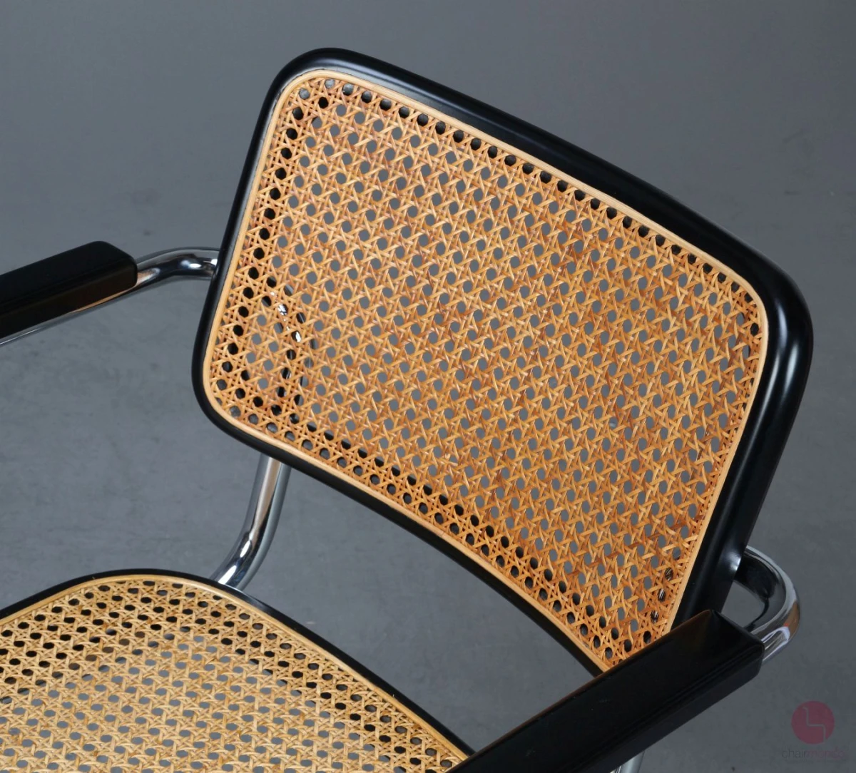 Thonet S64 Freischwinger in Schwarz mit Patina gebraucht