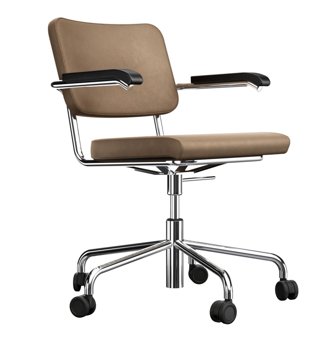 Preview: Thonet S64 PVDR Drehstuhl seitenansicht