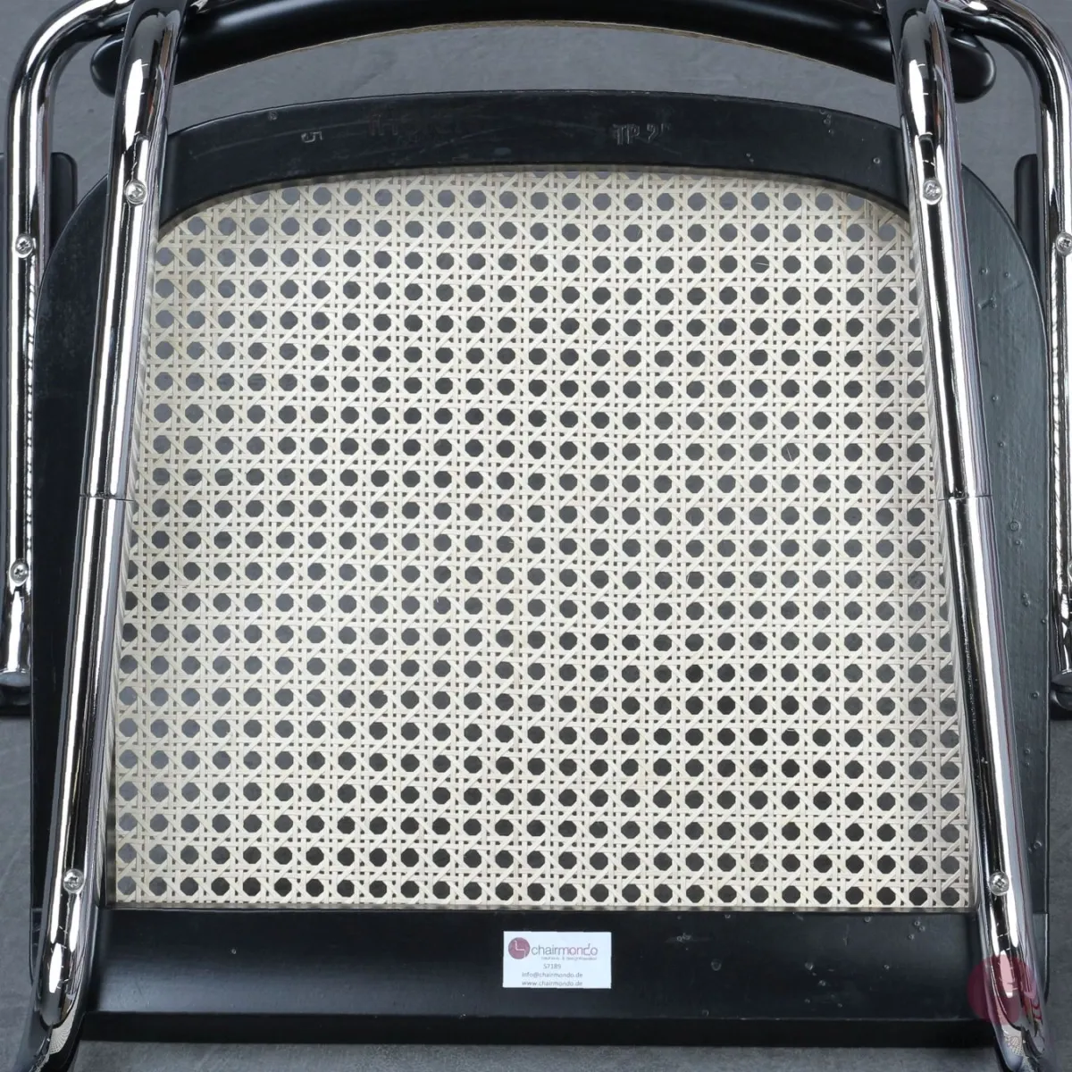 Thonet S64 Freischwinger Schwarz mit erneuertem Wiener Geflecht gebraucht