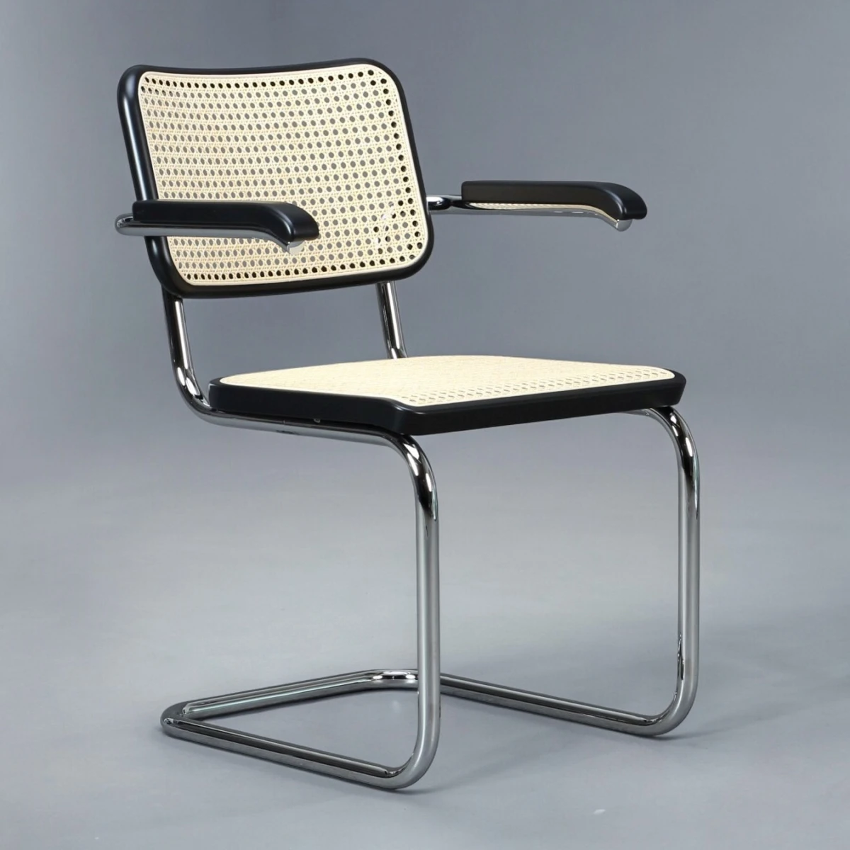Thonet S64 V Freischwinger Schwarz gebeizt TP29
