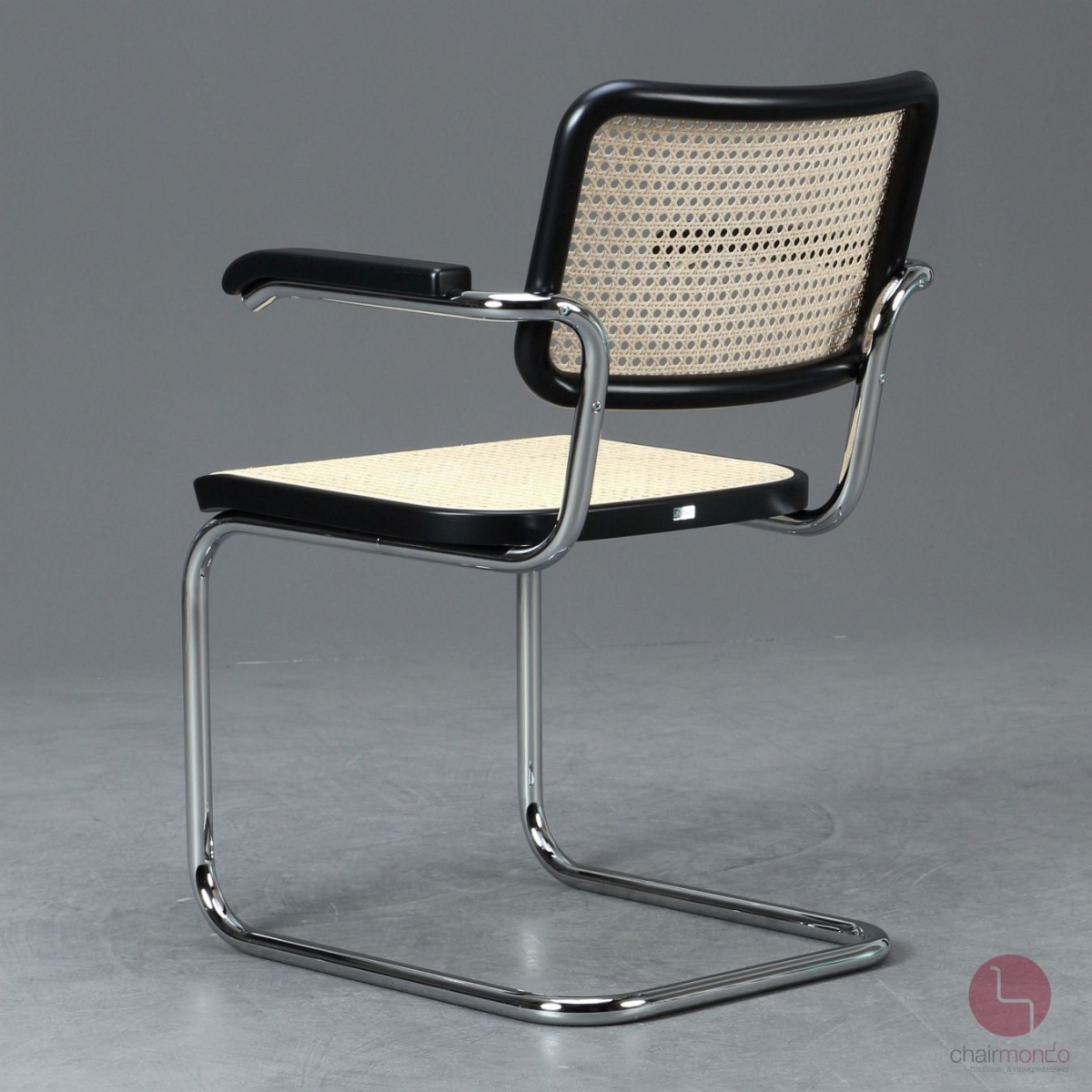 Preview: Thonet S64 V Freischwinger Schwarz gebeizt TP29