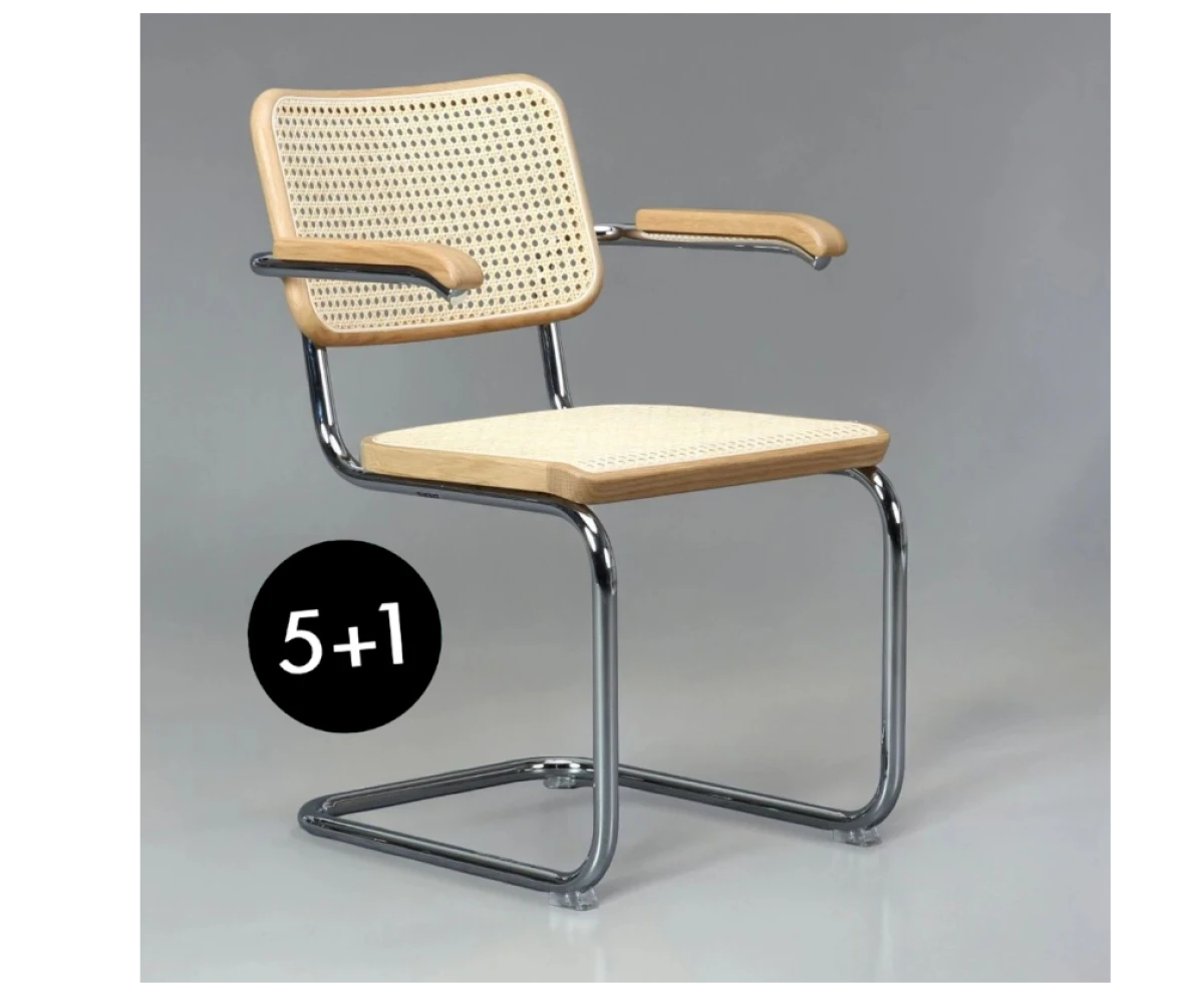 Thonet S64 V Pure Materials Eiche 5+1 Aktion