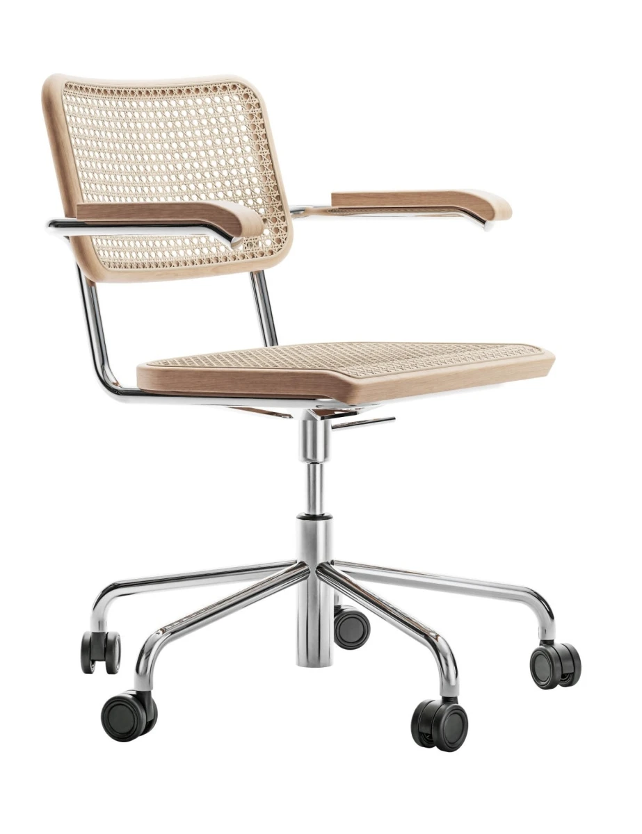 Thonet S64 VDR Drehstuhl Buche Vorderansicht