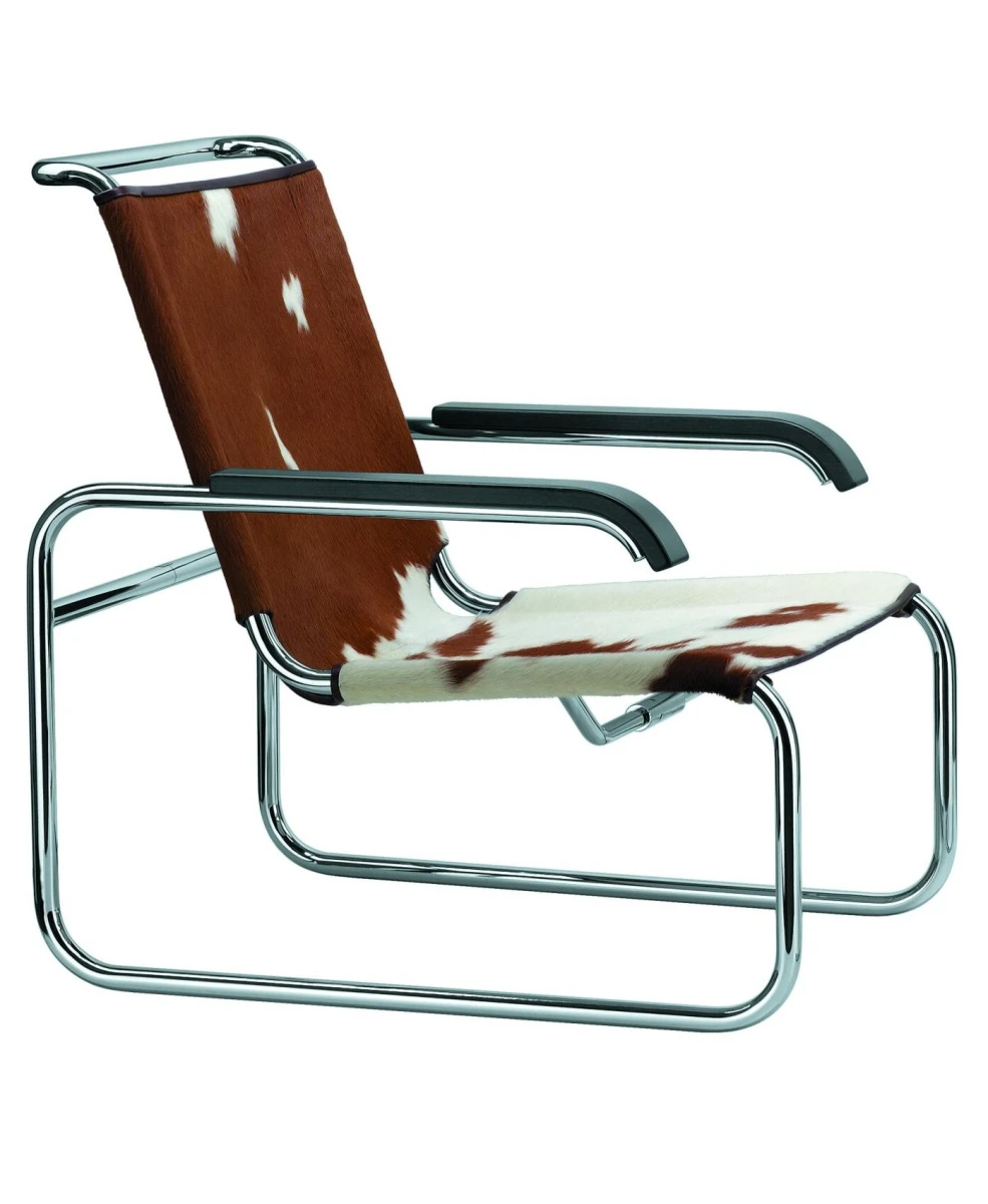 Thonet Sessel S35 LV Kuhfell Braun