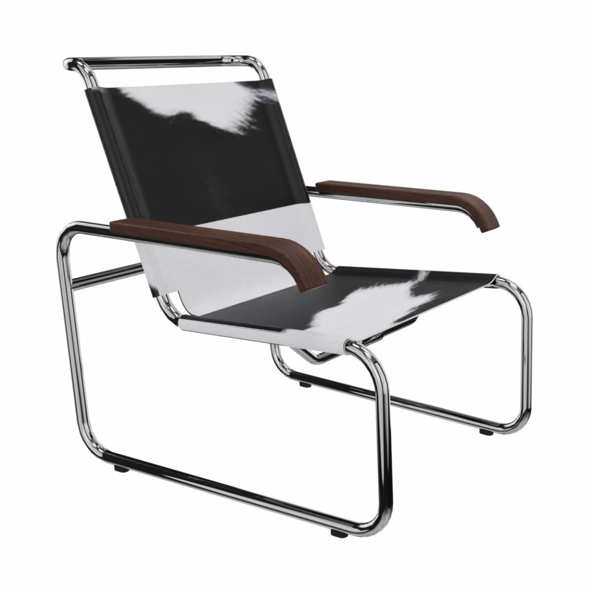 Preview: Thonet Sessel S35 LV Kuhfell Schwarz