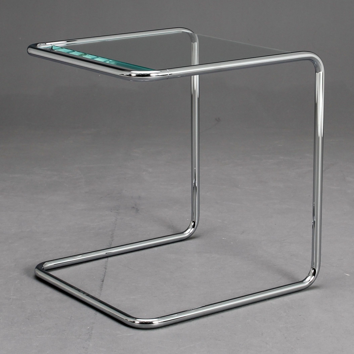 Preview: Thonet B97 a Beistelltisch Glas gebeizt