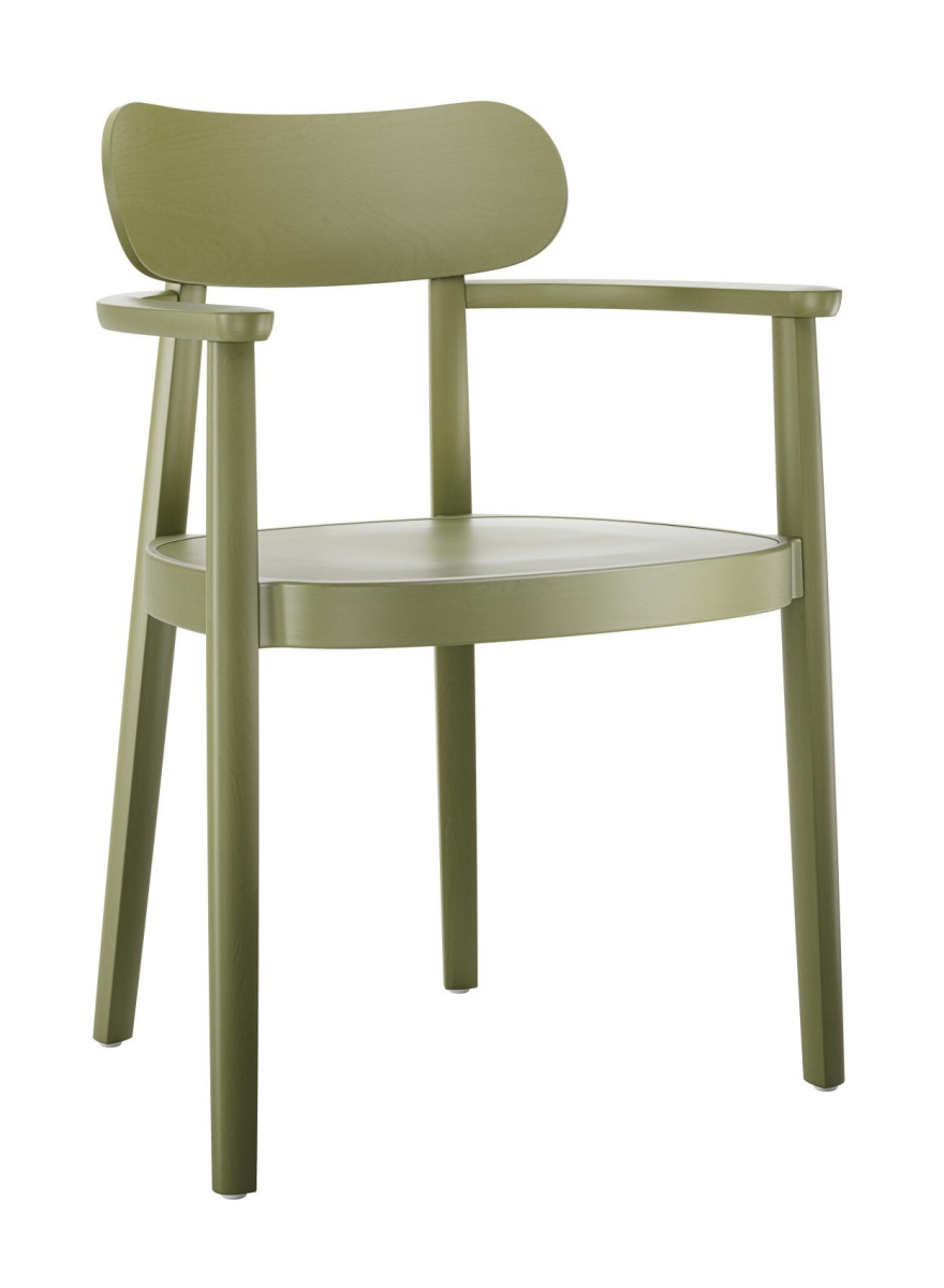 Preview: Thonet 118 MFV Stuhl mit Muldensitz Olivgrün
