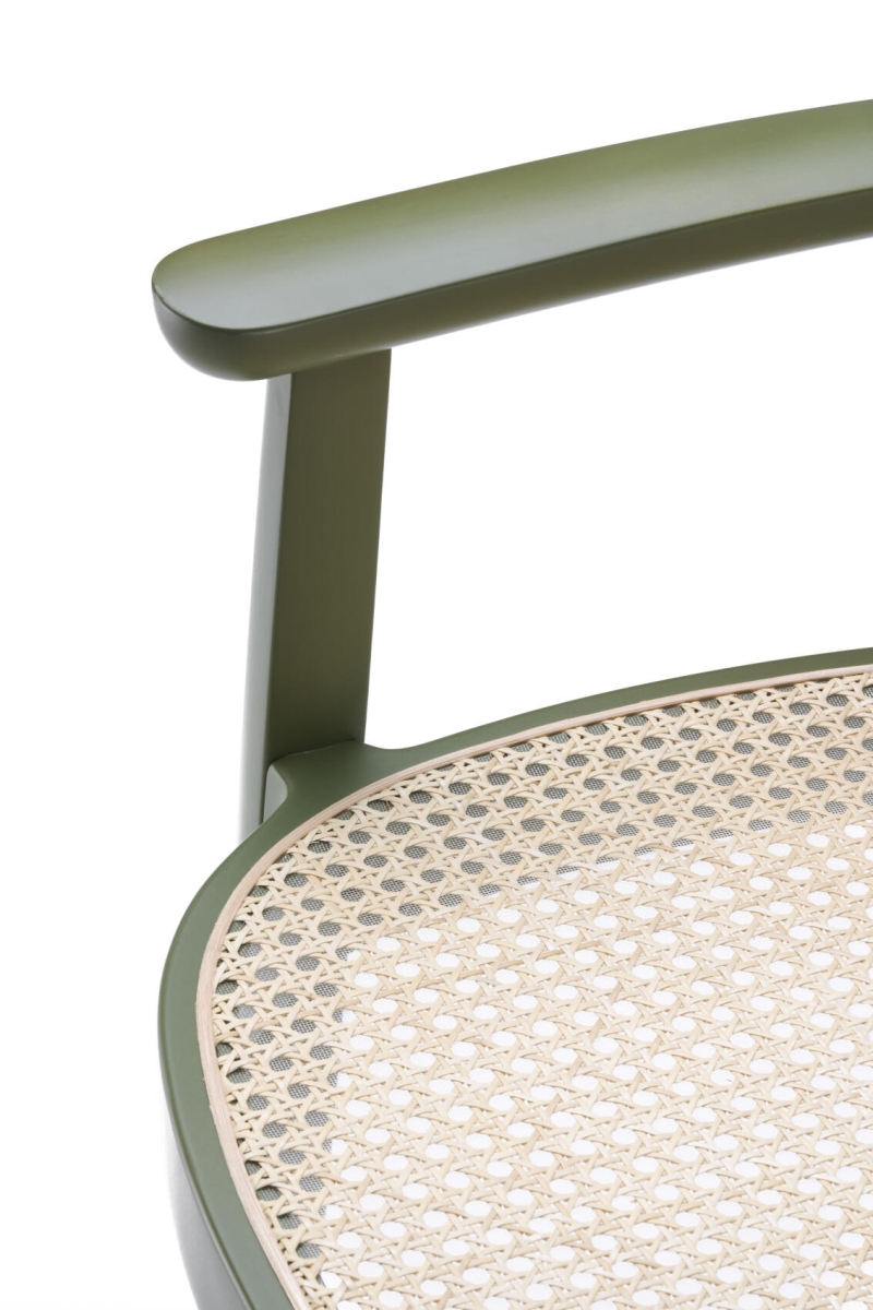 Preview: Thonet 119 F Wiener geflecht in Olivgrün