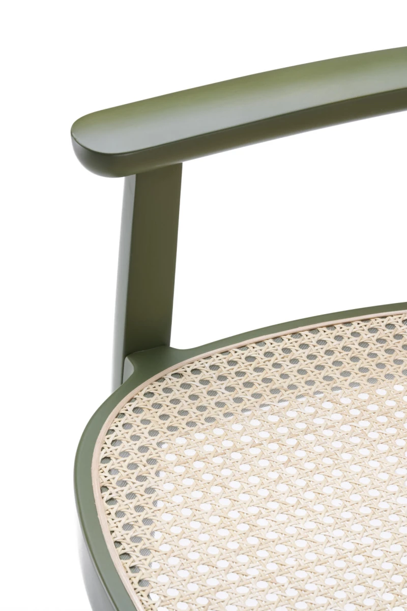 Thonet 119 F Wiener geflecht in Olivgrün