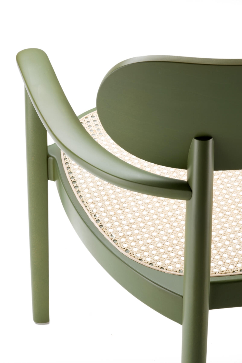 Preview: Thonet 119 F Wiener geflecht in Olivgrün