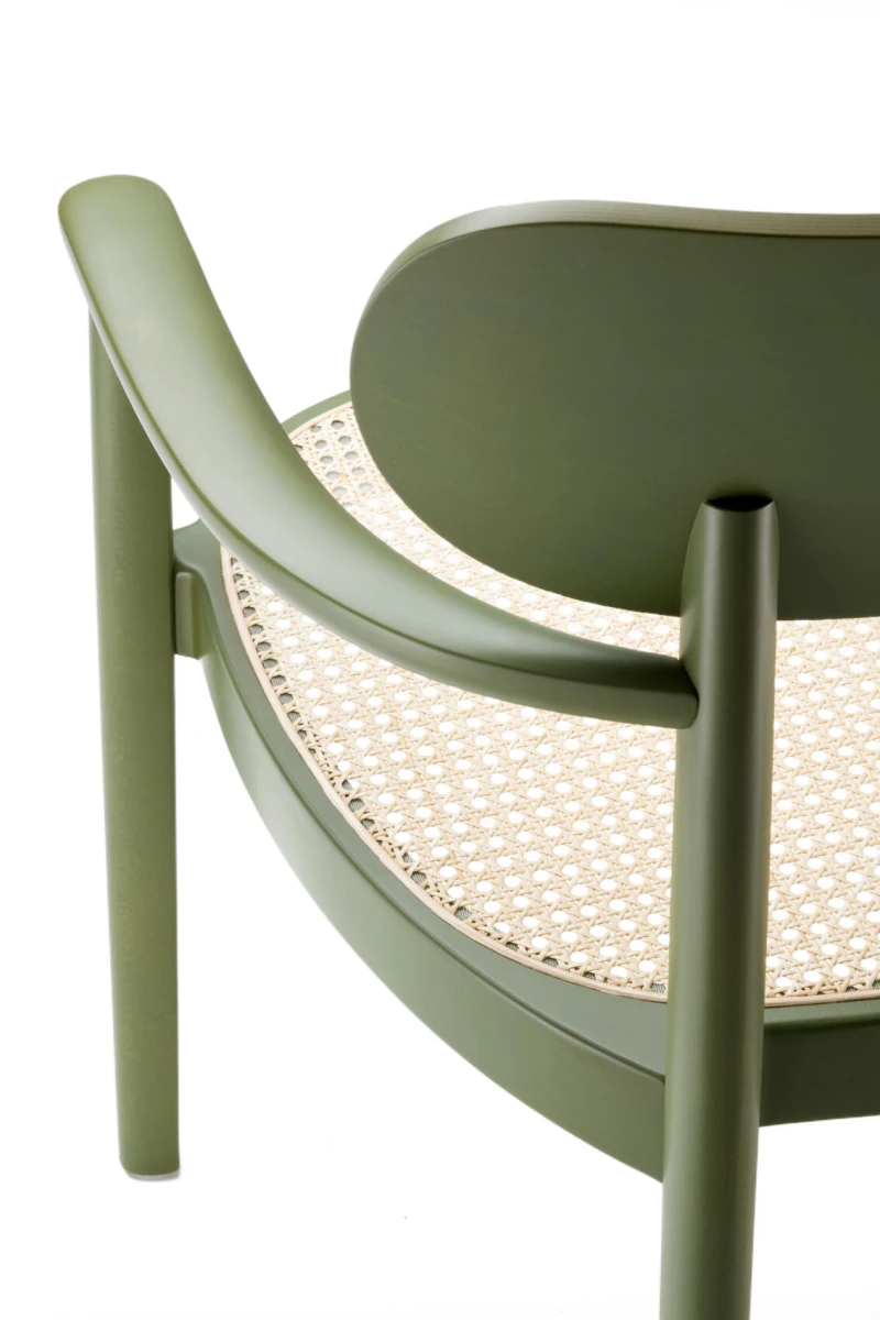 Thonet 119 F Wiener geflecht in Olivgrün