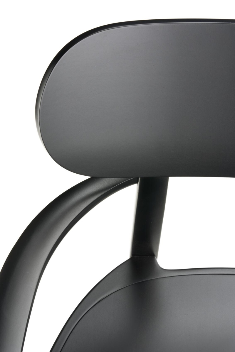 Preview: Thonet 119 MF mit Muldensitz in Schwarz detailansicht