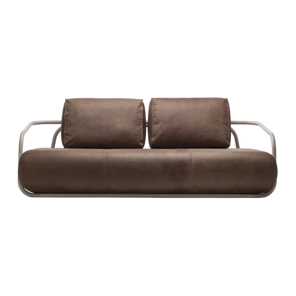 Thonet 2002/C001 Sofa in Leder, seitenansicht