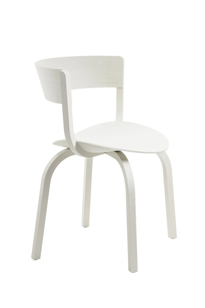 Thonet 404 F Bugholzstuhl in Weiß TP200