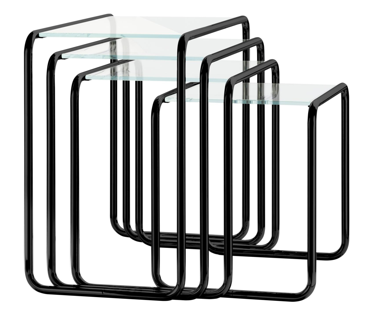 Thonet B9 Set All Seasons Beistelltisch Schwarz