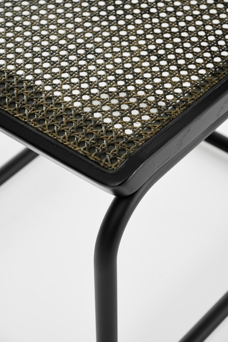 Preview: Thonet S64 V Dark Melange Freischwinger Chestnut Braun inkl. Filzgleiter