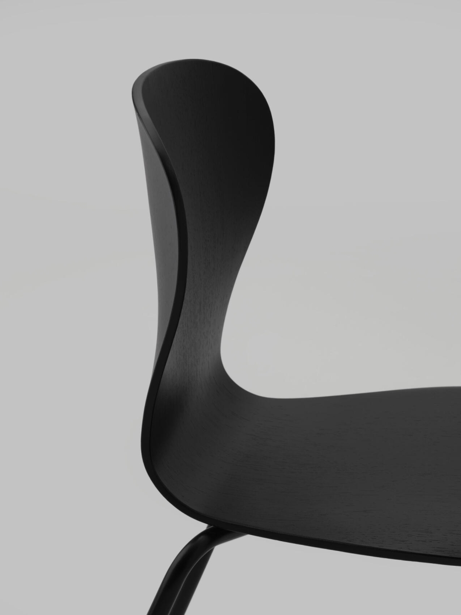 Preview: Thonet_S220_schwarz_seitlich details abgebildet