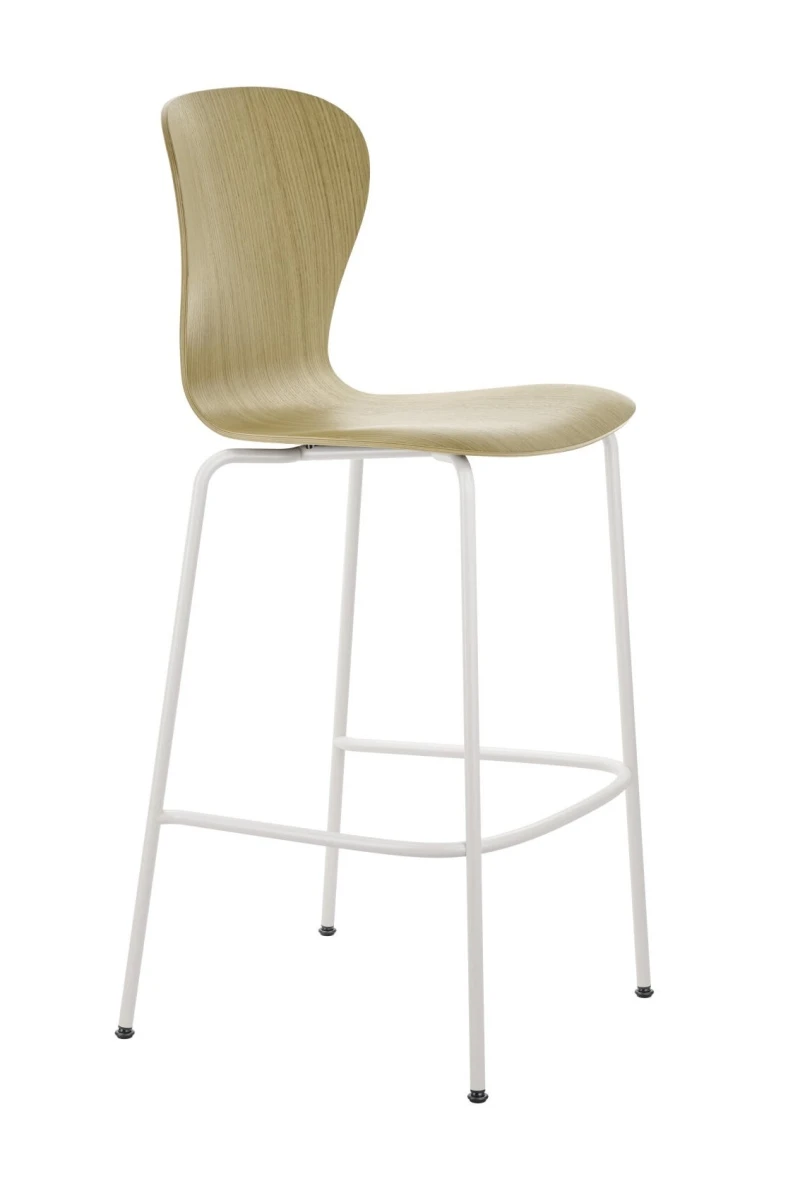 Thonet S220 Eiche Barhocker Seitenansicht