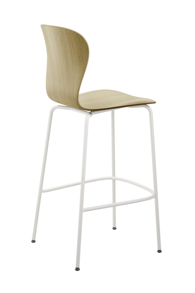 Preview: Thonet S220 Eiche Barhocker Rückenansicht